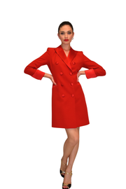 Abito robe-manteau con revers lucidi CLO'