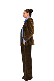 Giacca doppiopetto in velluto ANITIE'