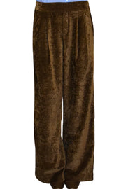 Pantaloni larghi con pinces in velluto ANITIE'